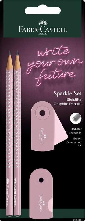 Faber-Castell Schreibset Grip Sparkle (2 mm, B, 2 x)