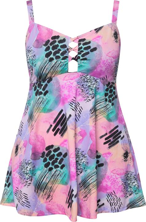 Produktbild Ulla Popken Badekleid, Keyhole, Softcups, Träger verstellbar (46)