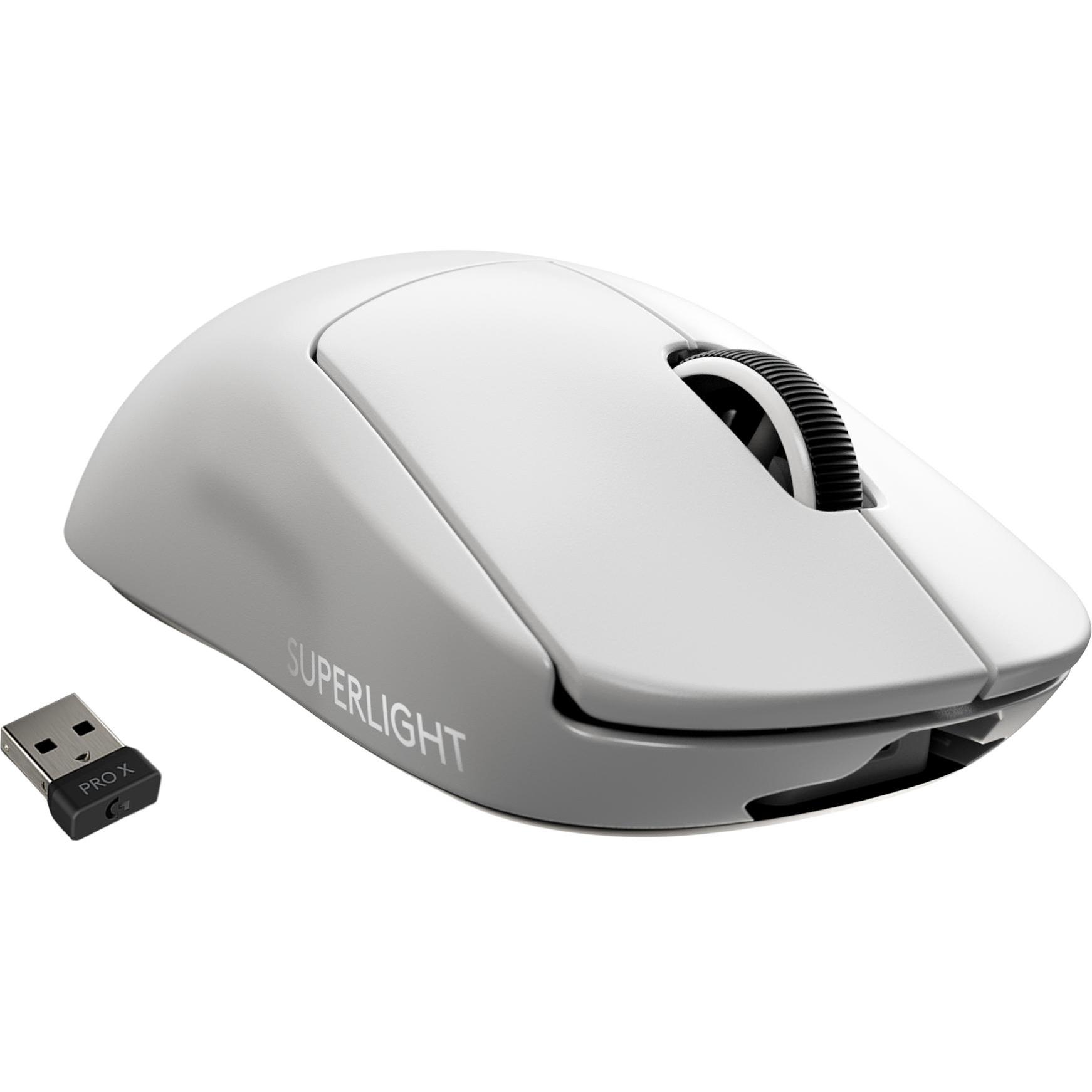 Logitech G Pro X Superlight (Kabellos), Maus, Weiss
