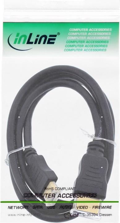 Produktbild InLine mini HDMI (Typ C) — HDMI (Typ A) (1 m)