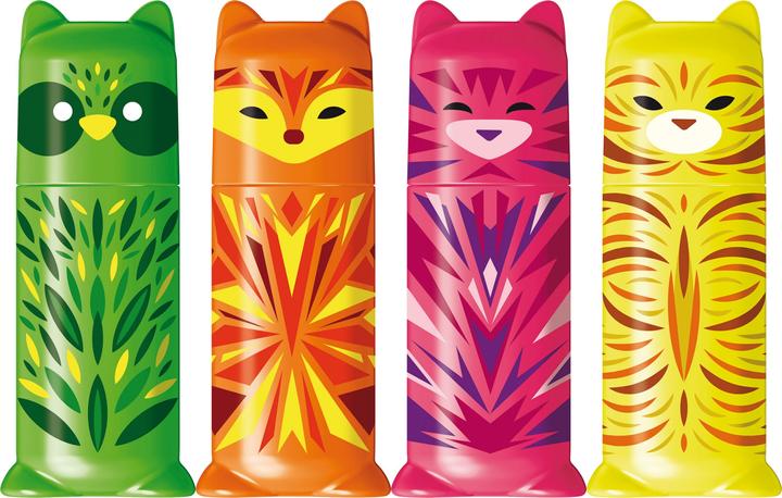 Image du produit Magni Mini marqueur de texte de poche FLUO PEPS MINI FRIENDS - x4 marqueurs (4x)