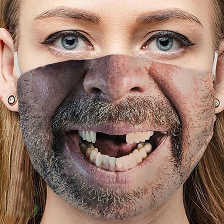 Image du produit Ueli Express Drôle de masque en tissu Masque facial avec impression Rednek