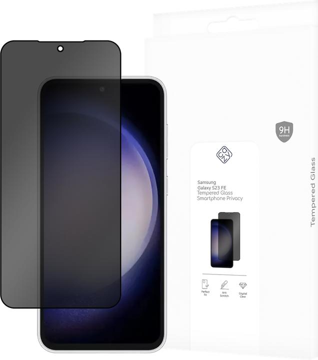 Cazy Privacy protective glass compatible with Samsung Galaxy S23 FE - Screen protector glass - 1 piece (1 pcs., Samsung Galaxy S23 FE)