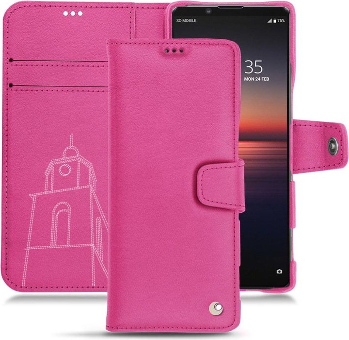 Noreve Lederschutzhülle Wallet (Sony Xperia 1 II)