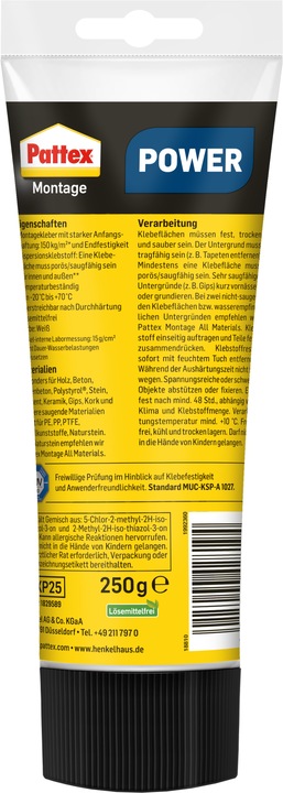 Actual product image Pattex Power (250 g, 1000 ml)