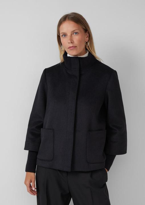 Actual product image S.Oliver Outdoor-Jacke Jacke mit Stehkragen und Rippstrick-Manschette (38)