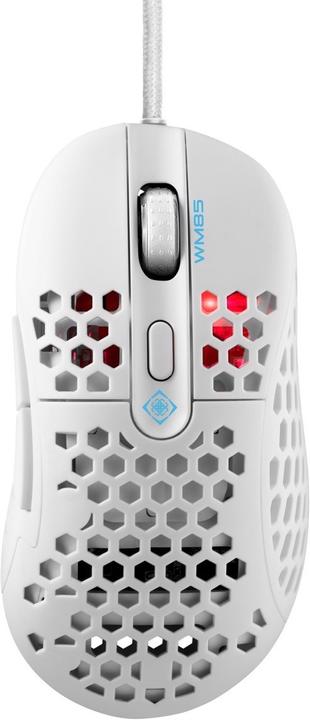 Deltaco GAMING White LINE 65g Gewicht, 400-6400 DPI, 1000 Hz, weiss (Kabelgebunden)