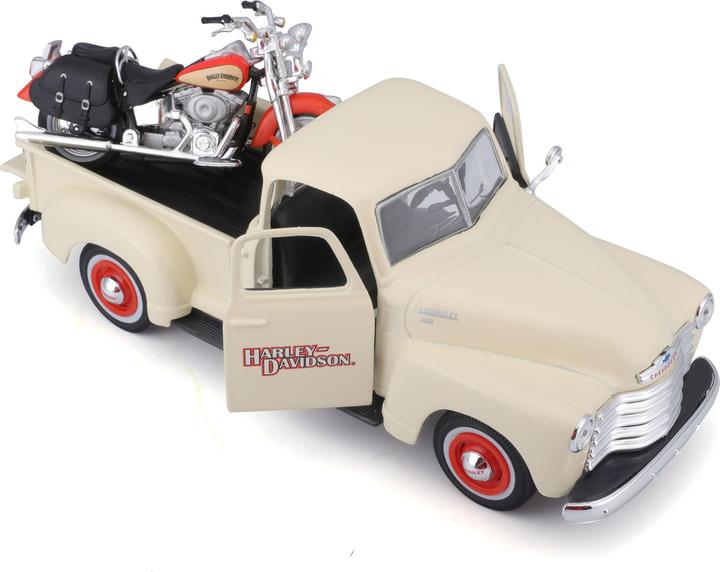 Produktbild Maisto Chevy Pickup + Harley Davidson Heritage