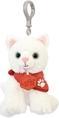 Produktbild Doudou et Compagnie Schlüsselanhänger Katze weiss, 13cm (MQ6) **