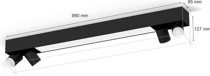 Actual product image Philips Hue Centris (3800 lm, GU10)
