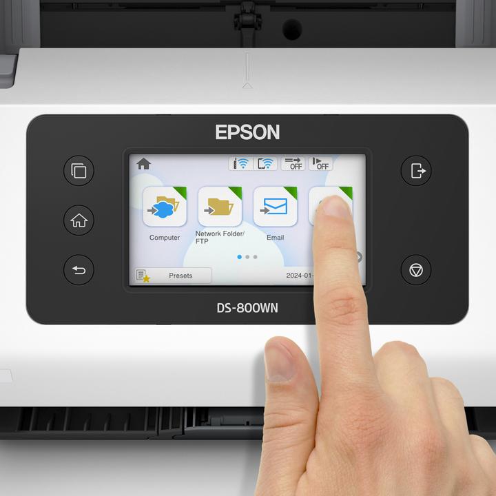 Produktbild Epson Workforce Dokumentenscanner DS-800WN (Ethernet, USB, Wi-Fi Direct, WLAN)