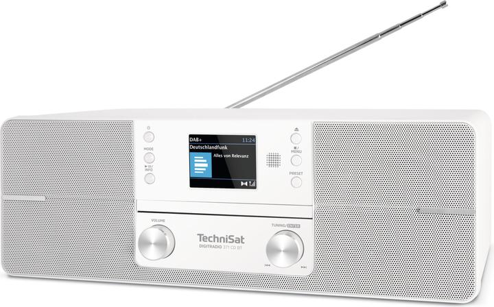 Produktbild TechniSat Grotuvas DIGITRADIO 371 CD BT (balta, DAB, FM, CD, Bluetooth) (DAB+, DAB, FM, Bluetooth)