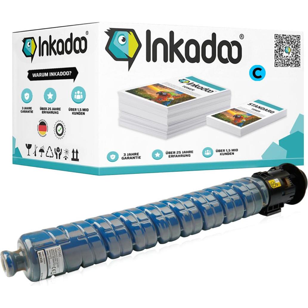 Inkadoo, Toner, Toner kompatibel zu Ricoh 841928 Toner, cyan Cyan (C)