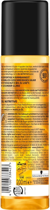 Image du produit Gliss Huile nutritive (200 ml)