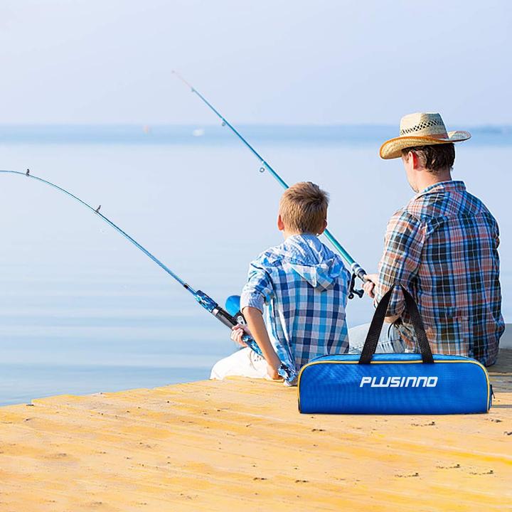 Immagine prodotto Plusinno Set da pesca per bambini in blu (Set da pesca, 150 cm)