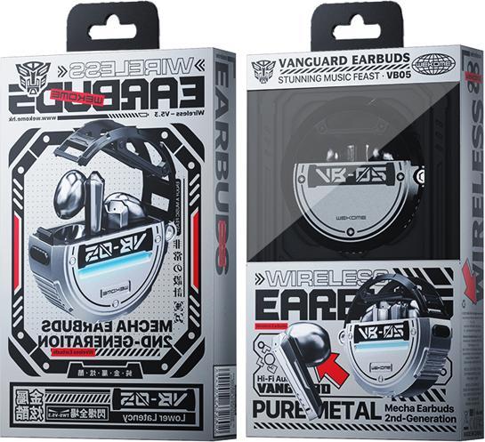 Immagine prodotto Wekome Cuffie senza fili Bluetooth V5.3 TWS Grigio (4.50 h, Senza fili)