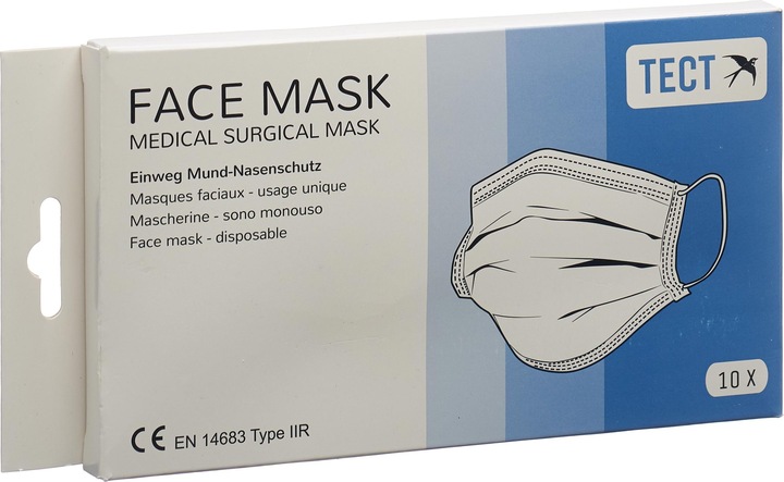 Immagine prodotto Tect Maschera medica (Tipo IIR, 10 x)