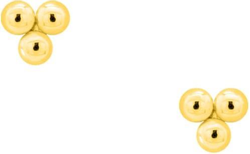 Candy Stud earrings Sia, 925 sterling silver, gold plated (18k gold-plated, 925 Sterling silver, 925 sterling silver)