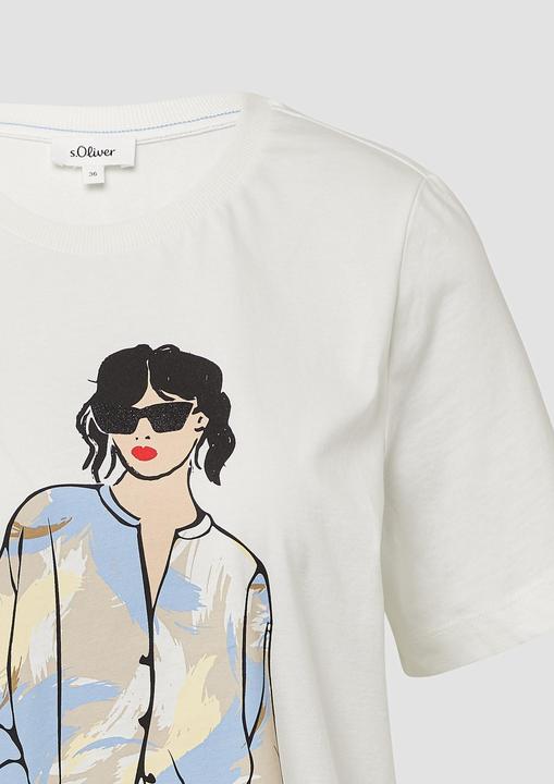 Immagine prodotto S.Oliver T-Shirt Jerseyshirt im Relaxed Fit mit Effekt-Artwork (36)