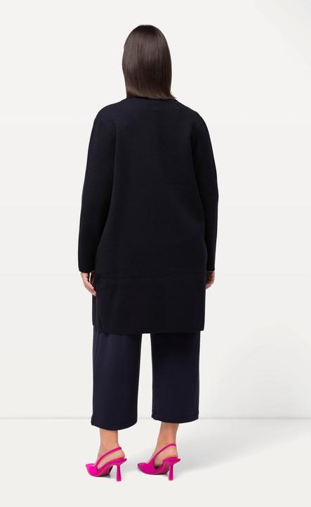 Produktbild Ulla Popken Long-Strickjacke, Doubleface-Strick, Klappkragen (42, 44)