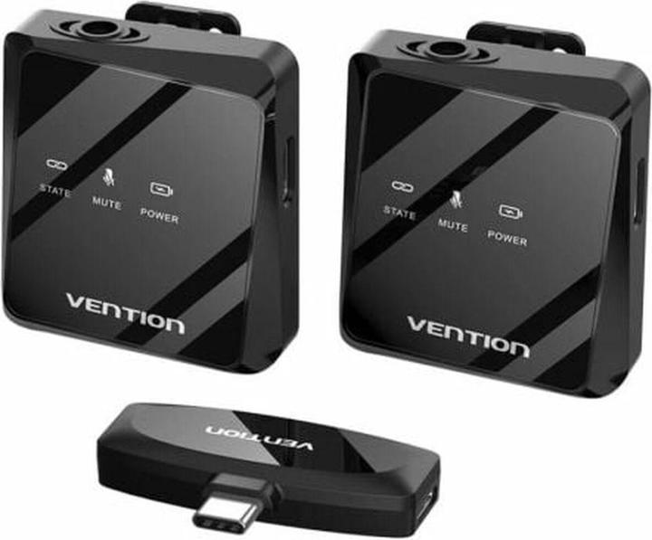 Image du produit Vention Micro sans fil x2 NCBB0 USB-C (noir)