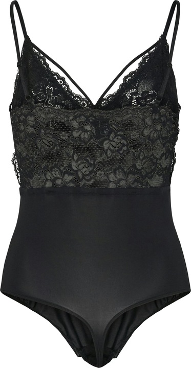 Pieces Riemchen Spitzen Ärmelloser Body (XS)