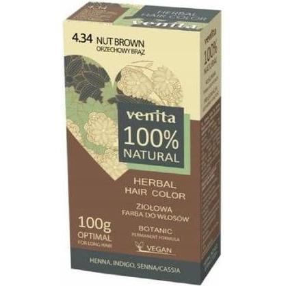 Venita - Herbal Hair Color Herbal Hair Dye 4.34 Nutty Brown (Braun) (33081177)