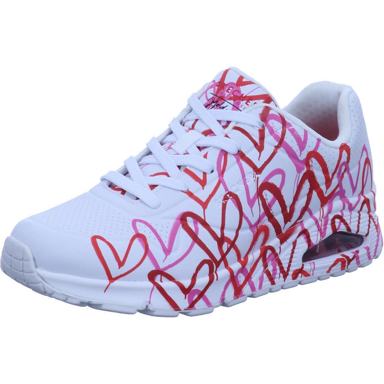 Skechers, Damen, Sneaker, Uno, Weiss, (39)