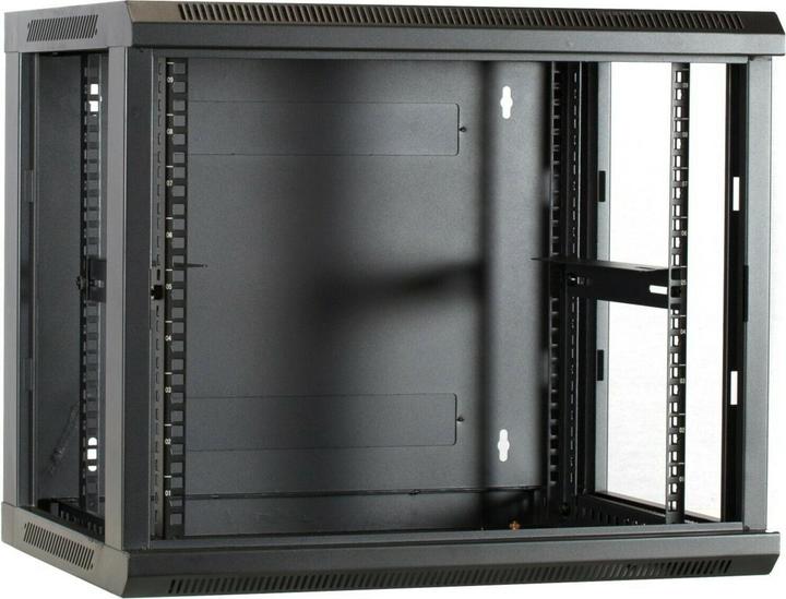 Immagine prodotto Dsit 9 Armadio server U, alloggiamento a parete, con porta in vetro (LxPxH) 600 x 450 x 500 mm (9 HE, Rack da 19 pollici)