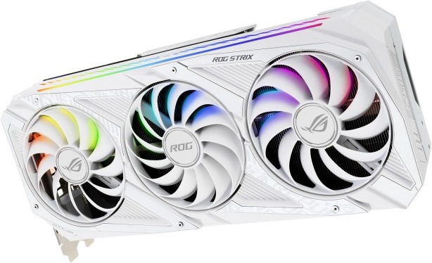 Actual product image ASUS GeForce ROG STRIX RTX 3080 O10G WHITE (10 GB)