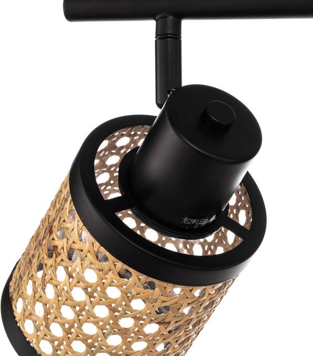 Produktbild Lindby Yaelle Spot Metall Rattan vierflammig (E27)