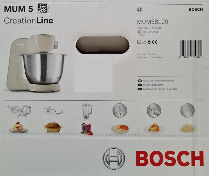 Immagine prodotto Bosch Hausgeräte Serie 4 MUM58L20 (1000 W)