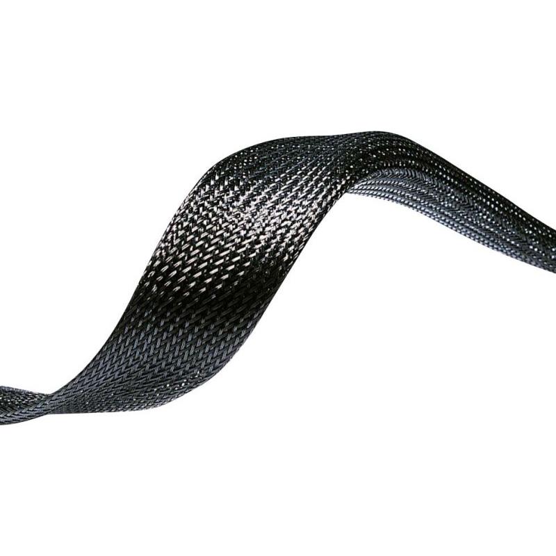 HellermannTyton, Kabelschutz + Kabelführung, Kabelstrumpf 5... 16mm Polyester Schwarz (Kabelschlauch, 100000 mm)