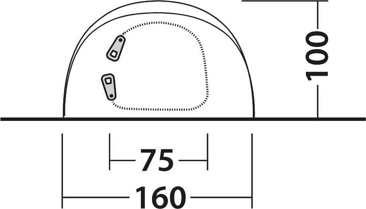 Produktbild Outwell - Nexion 2 Ocean (Tunnelzelt, Wurfzelt, 4.40 kg, 2 Personen)