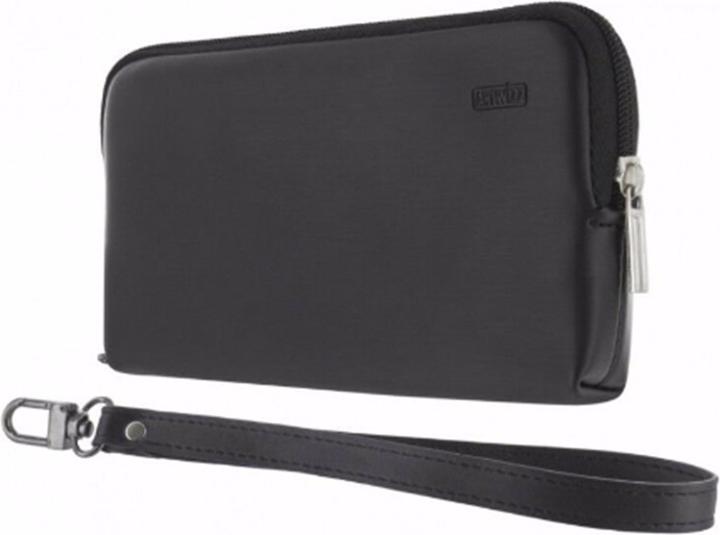 Produktbild Artwizz Meta/l Lederpouch für iPhone 4/4S Schwarz (Apple iPhone 4, Apple iPhone 4s)