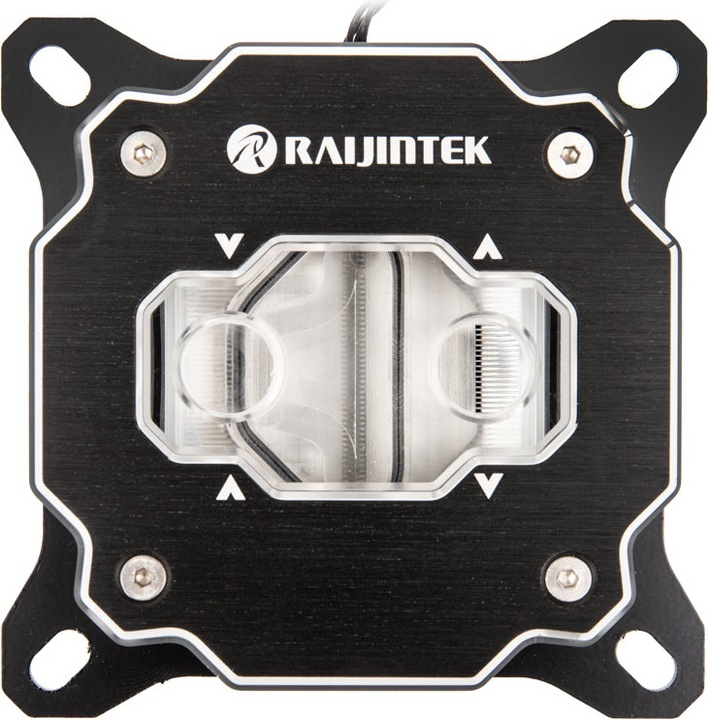 Actual product image Raijintek FORKIS PRO RBW CPU Water Cooler - Nickel + Acrylic