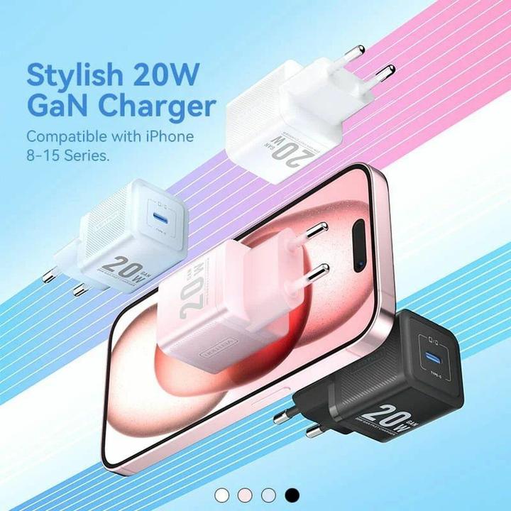 Produktbild Vention Wall charger,, FEPW0-EU, USB-C, 20W, GaN (white) (20 W, 1 Port)