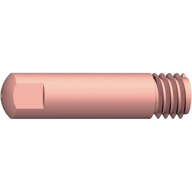 Abicor Binzel, Schweissgerät Zubehör, Stromdüse Draht-Ø 0,8 mm M 6 Länge 25 mm CuCrZr