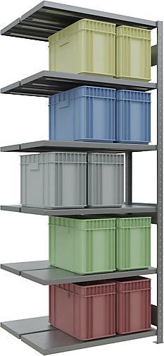 Actual product image eurokraft pro Boltless shelving, double row