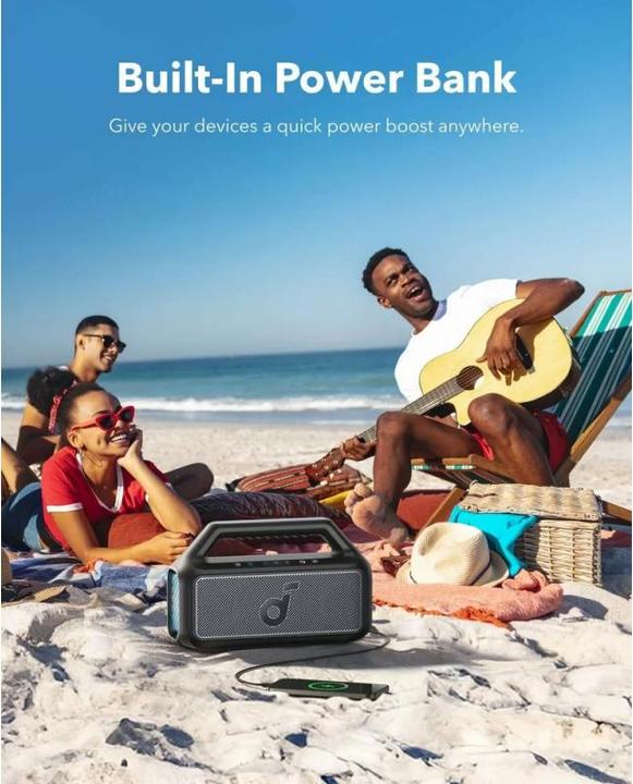 Productafbeelding soundcore Boom 2 (24 h, Oplaadbare batterij)