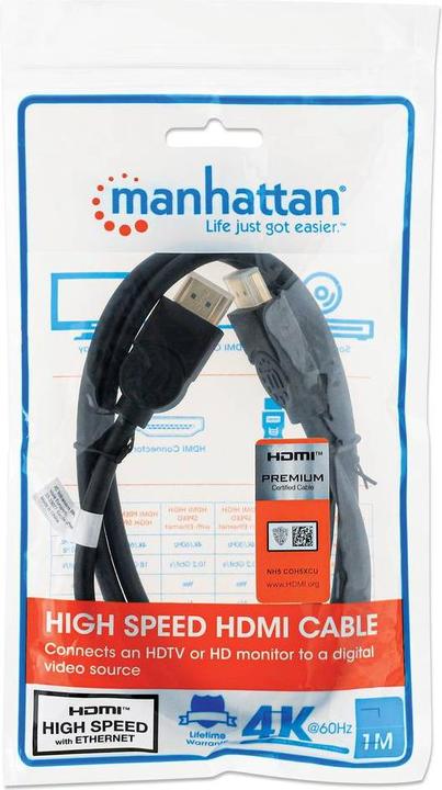 Produktbild Manhattan HDMI (Typ A) — HDMI (Typ A) (1 m)
