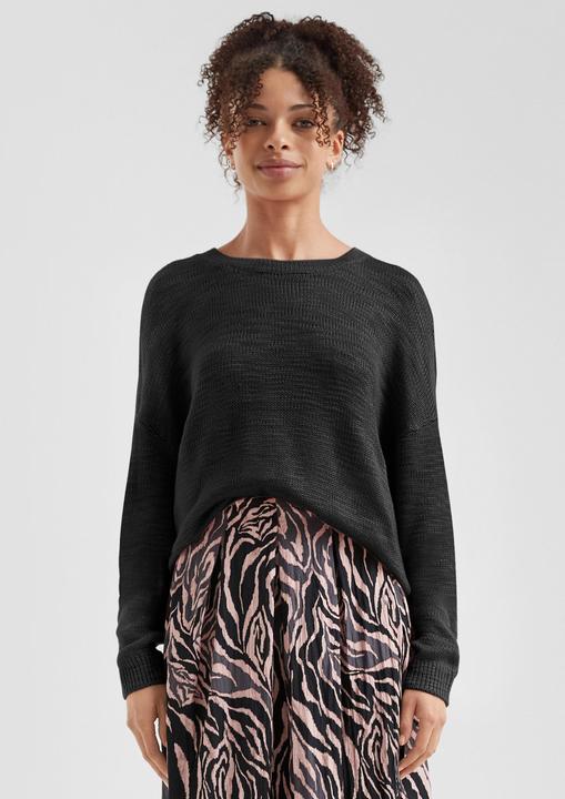 Produktbild s.Oliver Strickpullover Strickpullover mit Strukturmuster (XS)