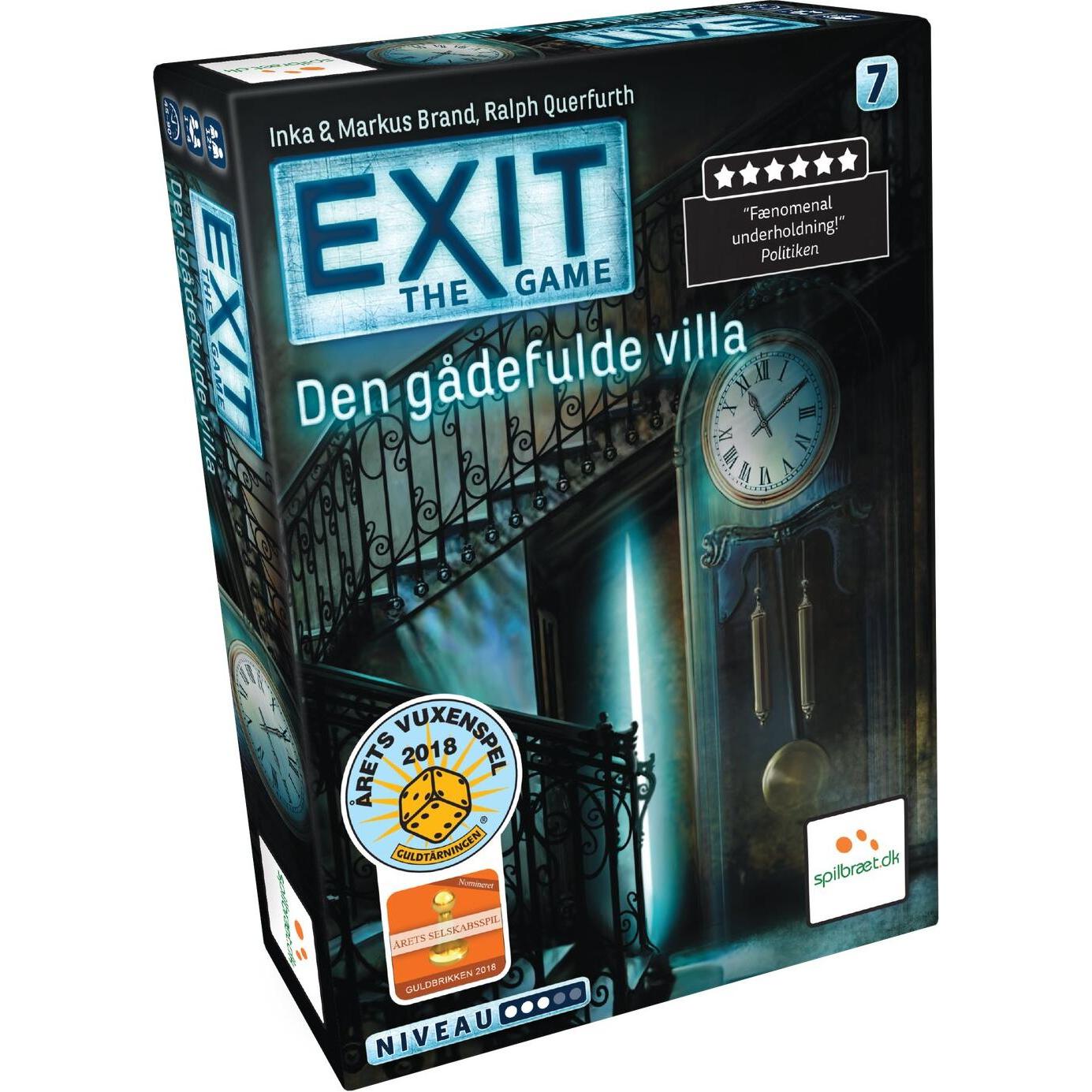 Lautapelit UITGANG 7: Den Gådefulde Villa (DA) (Deens, 1 - 4 Spelers)