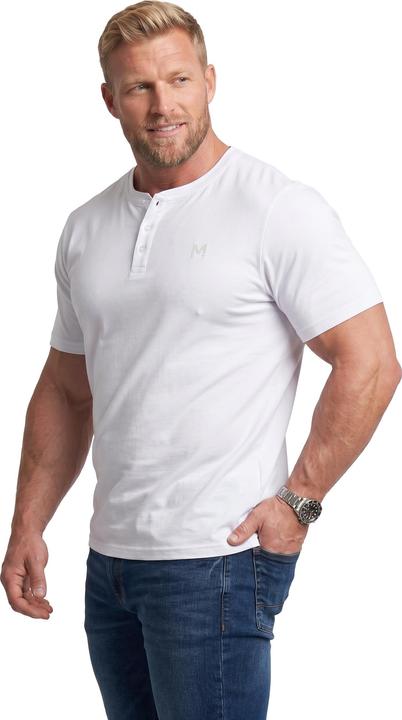 Actual product image Men+ Henley, Basic, Halbarm, Rundhals (4XL)