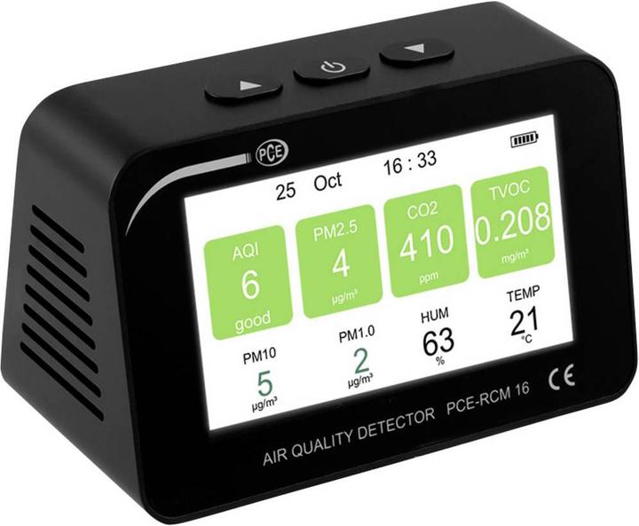 TFA Dostmann AIRCO2NTROL 31.5009.02 – Monitor CO2 Con Alimentatore USB, Display A Semaforo E Grafico 24h Per Scuole E Uffici
