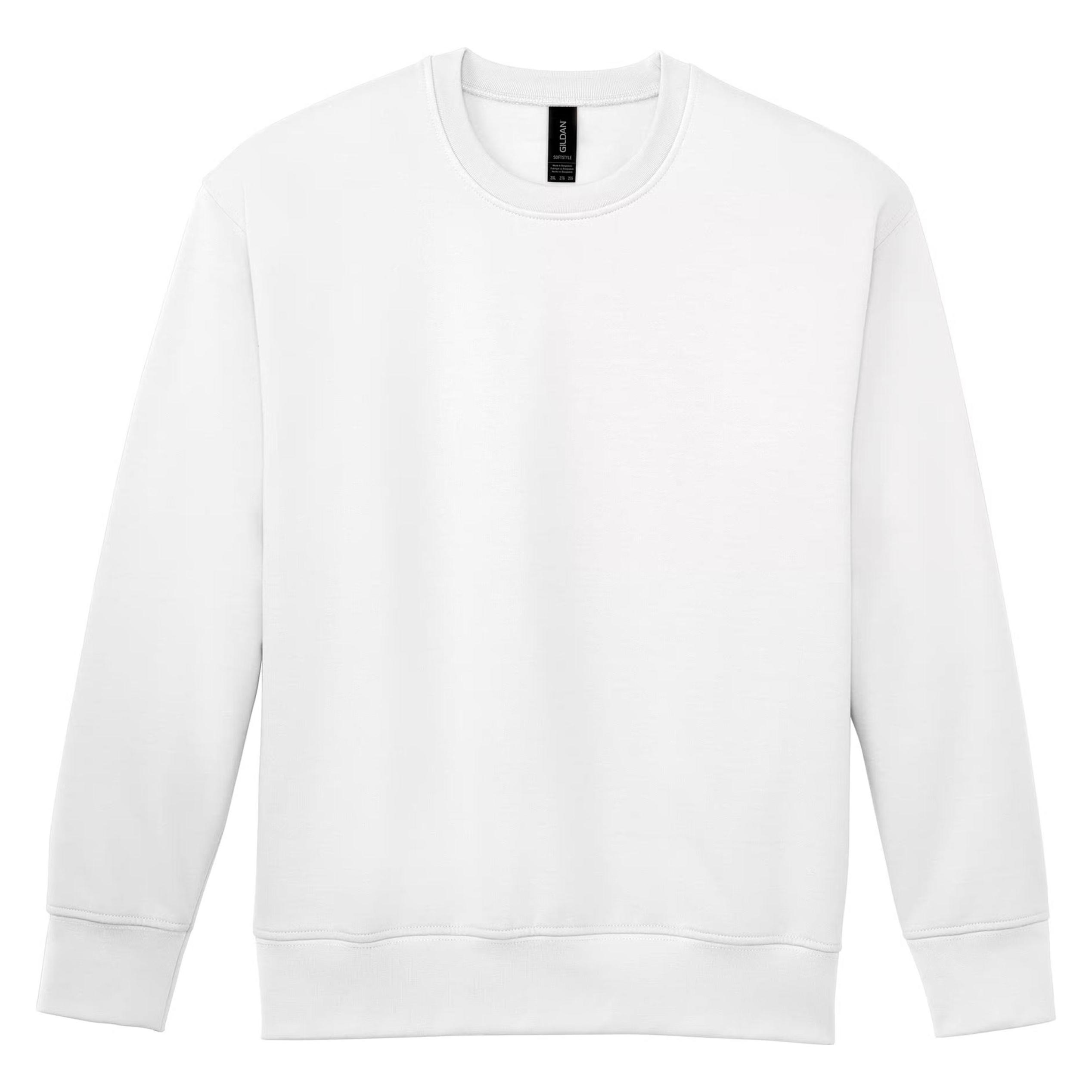 Gildan, Herren, Pullover, Softstyle, Weiss, (M)