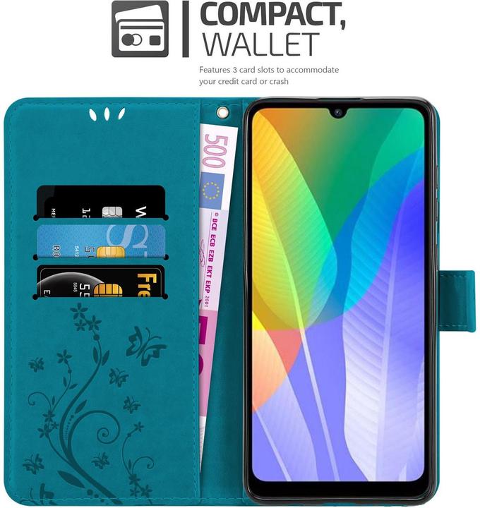 Produktbild Cadorabo Flower Book Cover (Huawei Y6p)