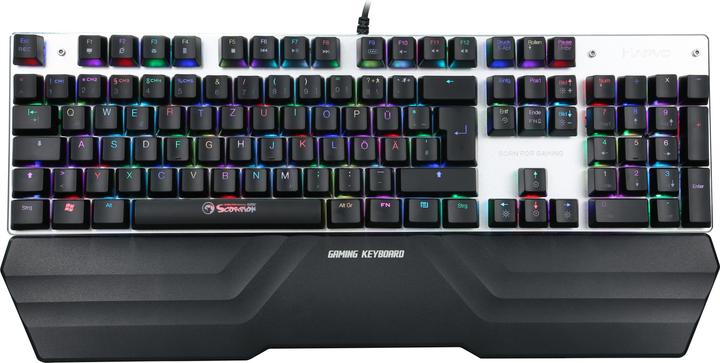 Produktbild Marvo KG942 mechanische Gaming-Tastatur, Multi-Color RGB, 5 x Makro, Blue Switches, DE Layout, PC Windows (DE, Kabelgebunden)