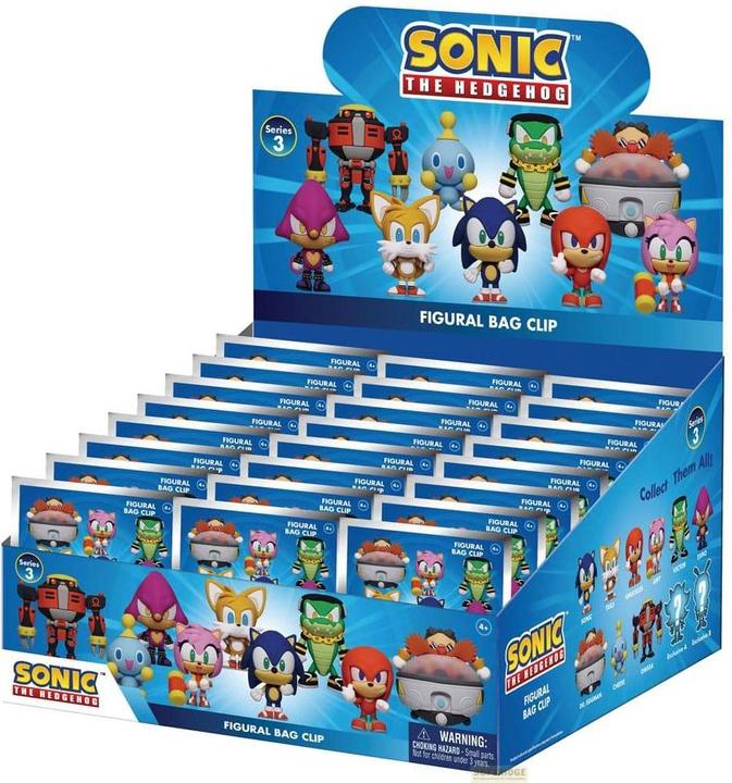 Produktbild Monogram Sonic - The Hedgehog 3D PVC-Taschenanhänger Series 3 Display (24)