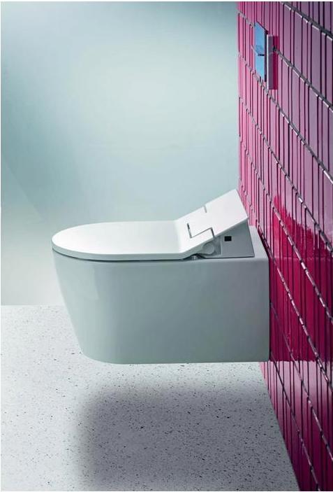 Actual product image Duravit Wall-hung WC ME by Starck RIMLESS ti. 370x570mm SensoWash HG white